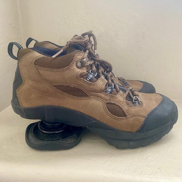 Z-Coil Hiking Boots Mens Size 8 Orthopedic Shoes Brown Leather Lace-Up